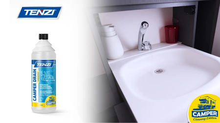 TENZI Camper Drain Unblocker do udrażniania rur w kamperze, przyczepie 1L