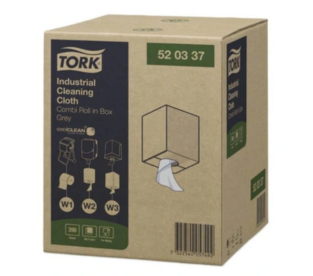 Czyściwo Tork 520337 WŁÓKNINOWE extra mocne 1 rolka 148m Szare