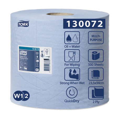 Tork 130072 czyściwo niebieskie 2-warstwowe 1 rolka 170 metrów