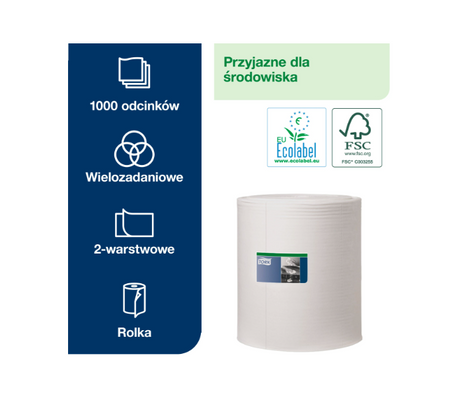 Tork 130060 Czyściwo papierowe w roli premium 340m celuloza