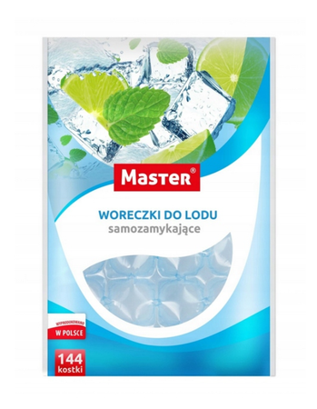 Woreczki do lodu kostki do zimnego napoju 144 kostki