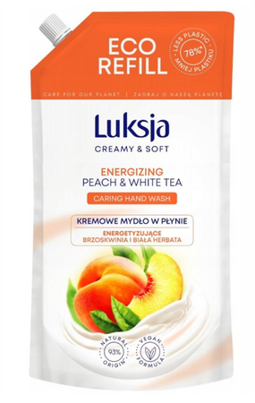 Luksja mydło w płynie 900 ml brzoskwinia Zapas