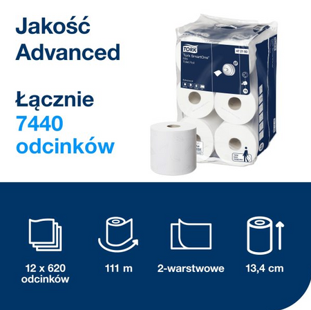 TORK 472193 papier toaletowy Smart One 12 rolek 
