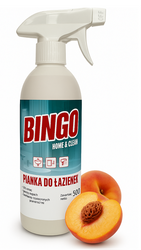 Klarchem Bingo brzoskwiniowa pianka czyszcząca do toalet i łazienek 500ml