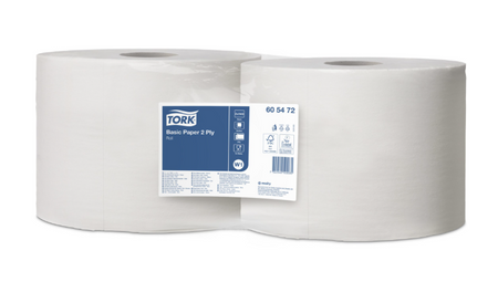 Tork 129237 czyściwo papierowe w dużej rolce, 2 rolki po 510m