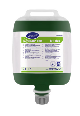Diversey Suma Star-plus D1 preparat do ręcznego mycia naczyń 2L