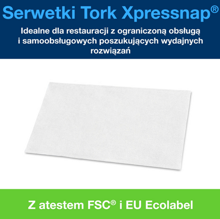 TORK 10840 serwetki dyspenserowe Xpressnap 8 paczek po 1125 sztuk