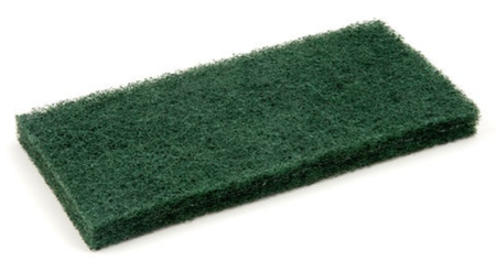 Pad prostokątny szorujący do docierki  25cm x 11cm zielony