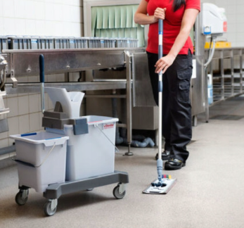 Zestaw mopujący mop wózek Vileda UltraSpeed Pro system dwuwiadrowy 25l i 8l