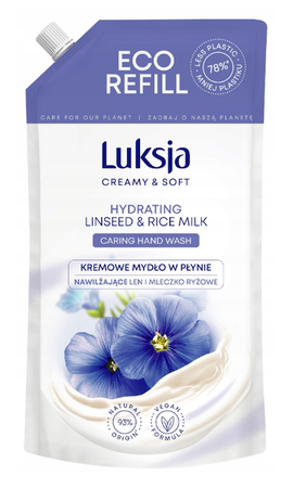 Luksja mydło w płynie 900 ml Len i Mleczko Zapas