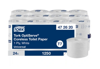 Tork 472620 OptiServe ekologiczny papier toaletowy bez gilzy, T7 – Biały