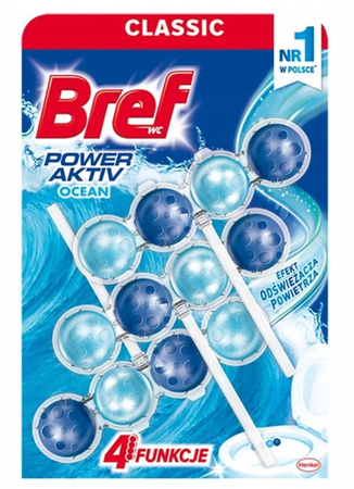 Bref Power Activ Ocean zawieszka kostka WC 3x50g