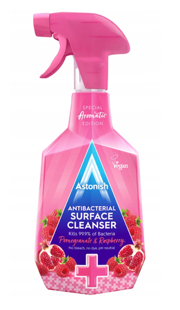 Astonish Spray Antybakteryjny Myjący Malina Granat 750ml