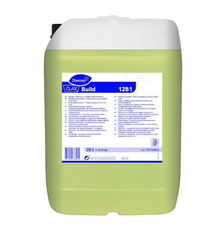 Diversey Clax Build 12B1 wzmacniacz prania, zapobiega szarzeniu 20L 