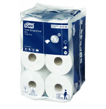 Tork 472193 T9 papier toaletowy Smart One 12 rolek 