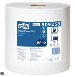 TORK 509253 czyściwo uniwersalne papierowe białe 264m 1 rolka