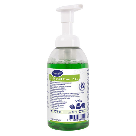 Diversey SUMA QUICK FOAM D1.6 pianowy preparat do mycia naczyń 475ML