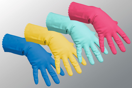 VILEDA RĘKAWICE MULTIPURPOSE CZERWONE ROZMIAR L 1 PARA