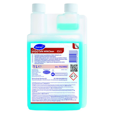 Diversey SUMA CAFE MILK CLEAN C3.1 mycie układów dozowania mleka 1L