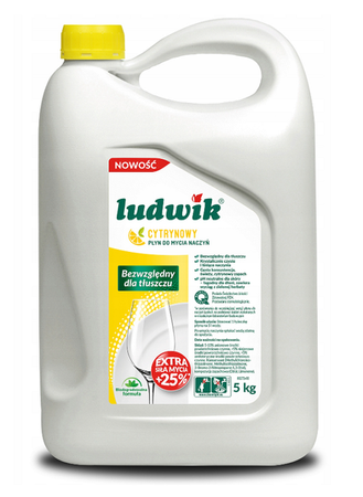 Ludwik cytrynowy płyn do mycia naczyń 5L