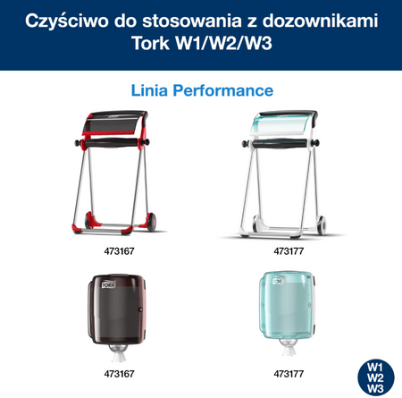 Czyściwo Tork 520337 WŁÓKNINOWE extra mocne 1 rolka 148m Szare