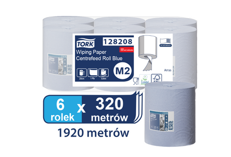 Tork 128208 centralne dozowanie Maxi ręcznik papierowy 6 rolek po 320m