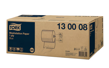 Tork 130008 czyściwo niebieskie papierowe do dozownika uszczelnionego, 1 warstwa HACCP