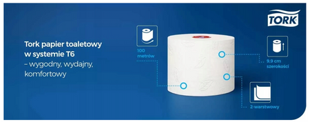 TORK 127530 papier toaletowy 27 rolek 100m