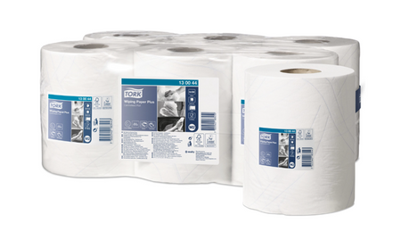 Tork 130044 - czyściwo w roli centralnie dozowane, 2 warstwy, 6 rolek, 125m