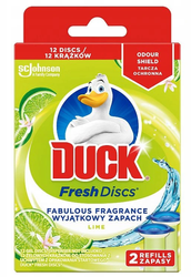 Duck Fresh krążki żelowe do wc 12 dozowań Lime