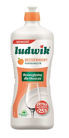 Ludwik Brzoskwiniowy płyn do mycia naczyń 900gr