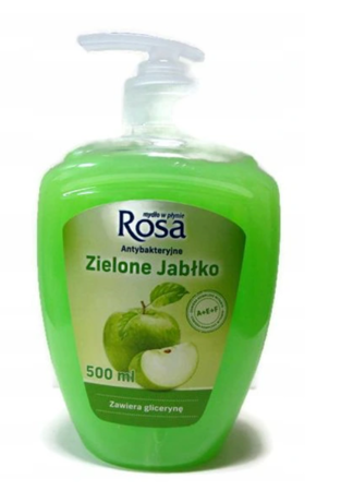 Mydło w płynie Rosa zielone jabłko, 500ml,pompka