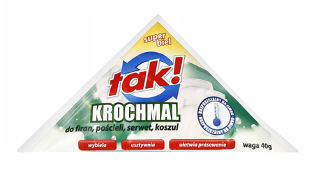 Tak! krochmal na zimno, super biel 40g